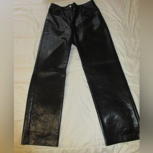 Wilfred Women's Black Leather Pants